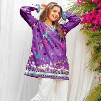 Elegant printed front & back cord set ( 2Pcs )