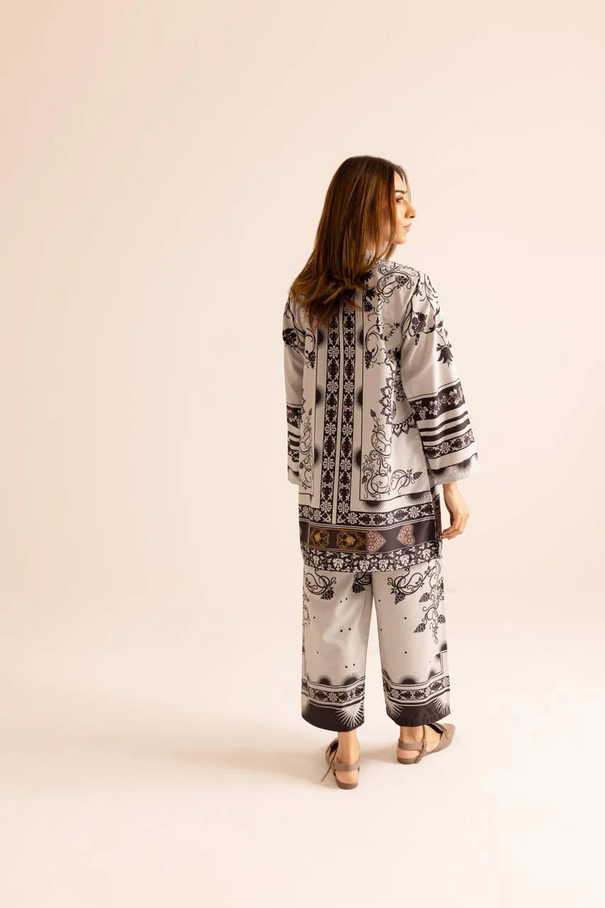 Stylish Printed 2Pcs Suit