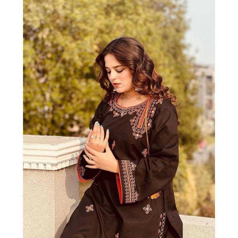 Desi Core Embroidery 2Pcs Stitched