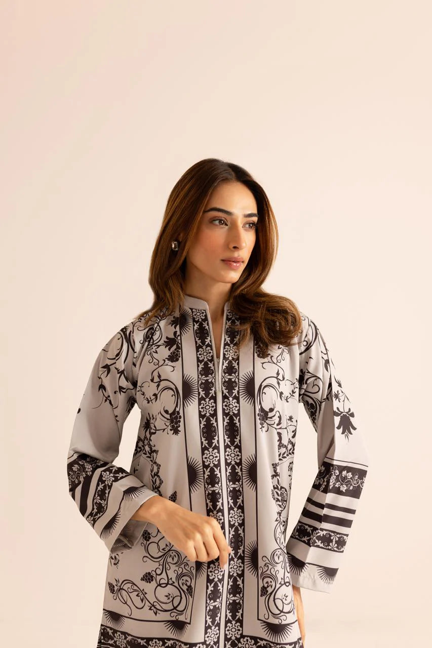 Stylish Printed 2Pcs Suit