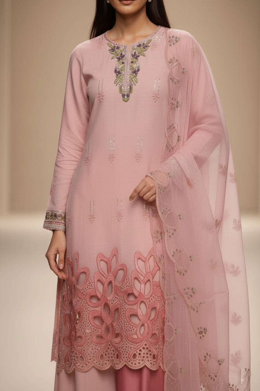 Traditional Elegance Unstitched 3-Piece Suit