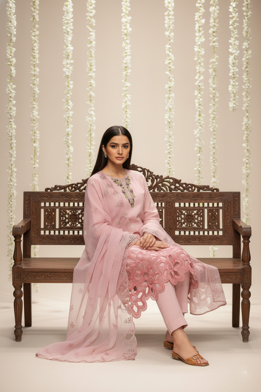 Traditional Elegance Unstitched 3-Piece Suit