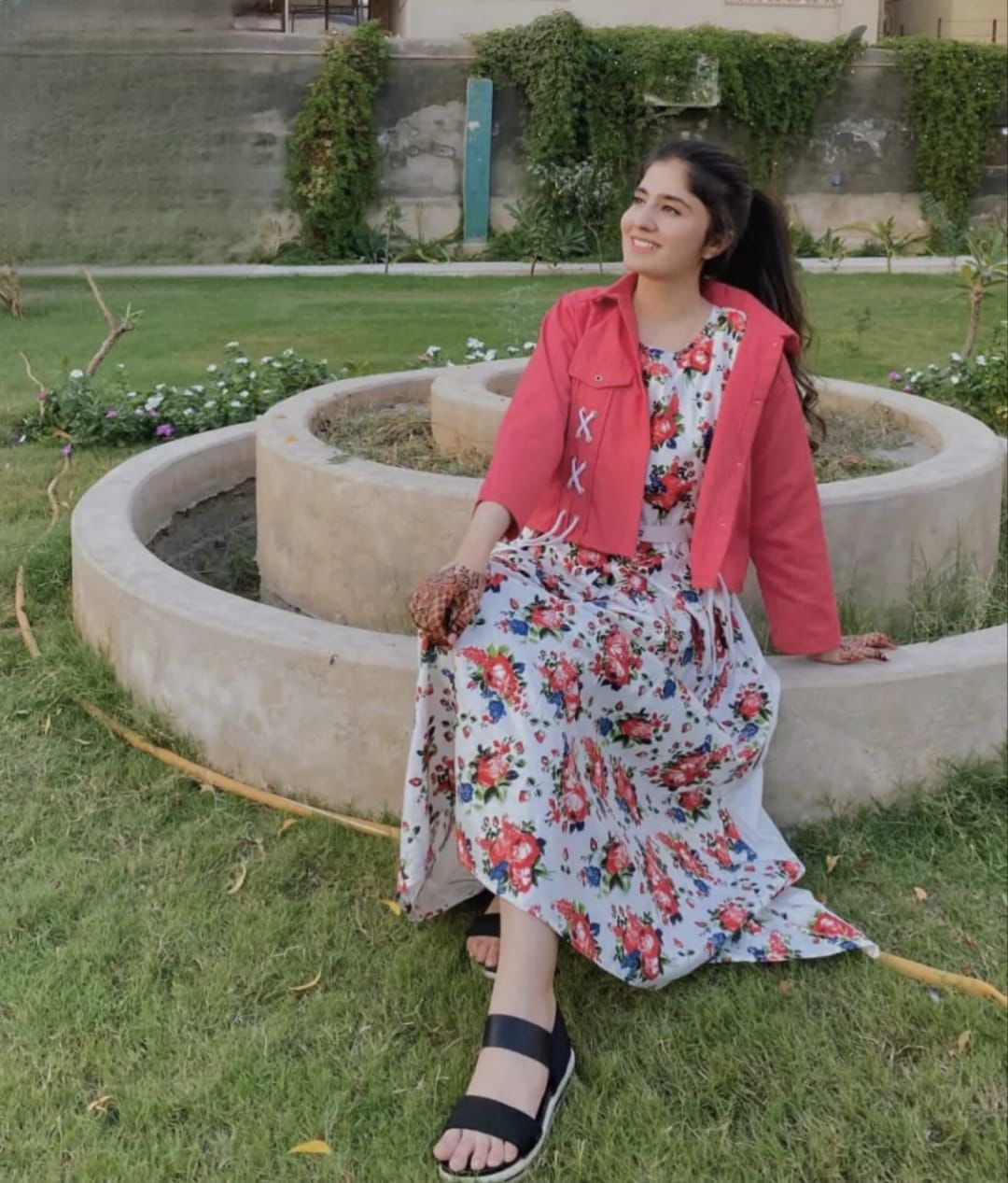 Printed Maxxi and Denim Jacket Combo  Ready-To-Wear