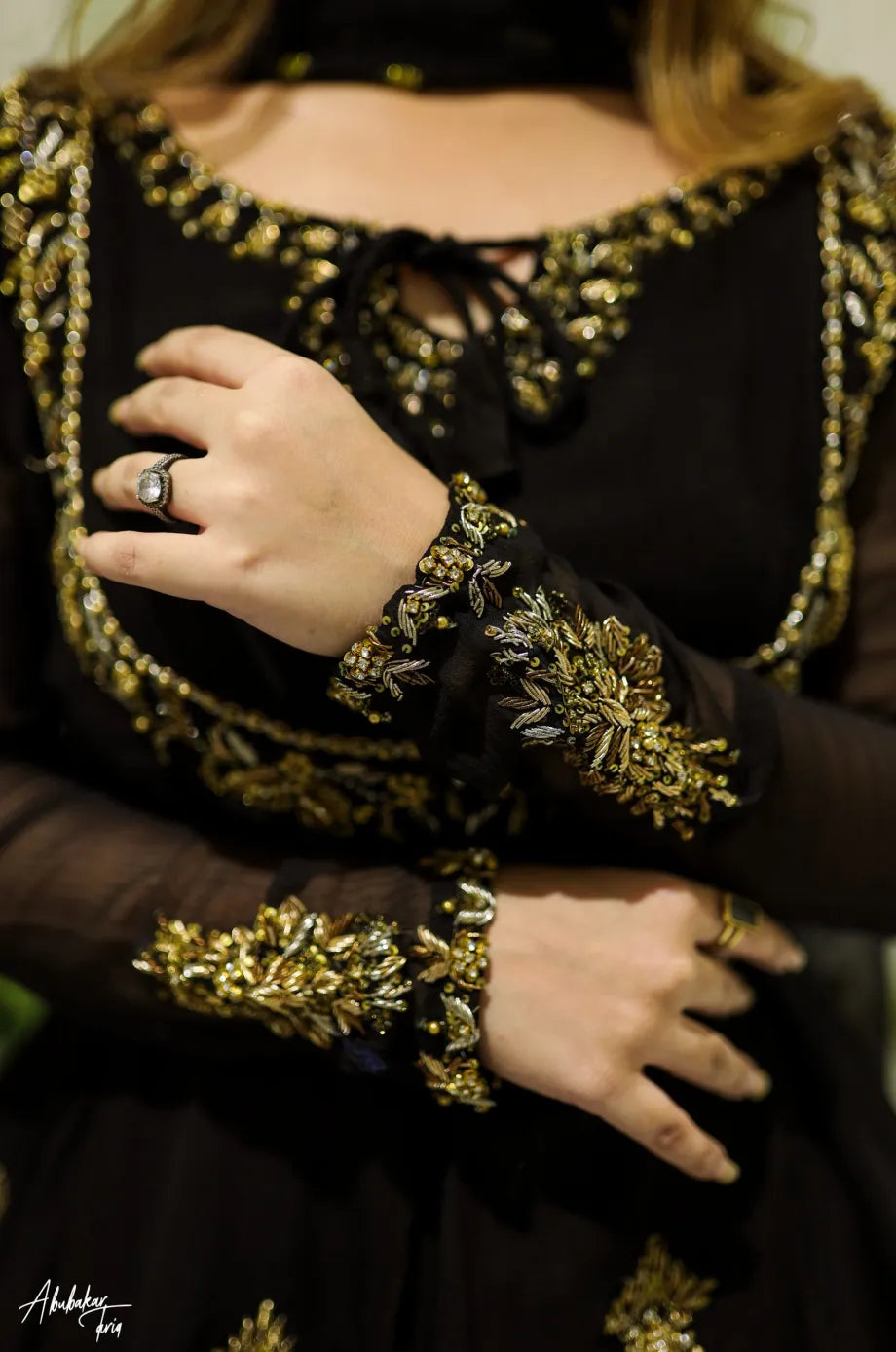 Graceful Embroidered Maxi Dupatta 3-Piece Ensemble