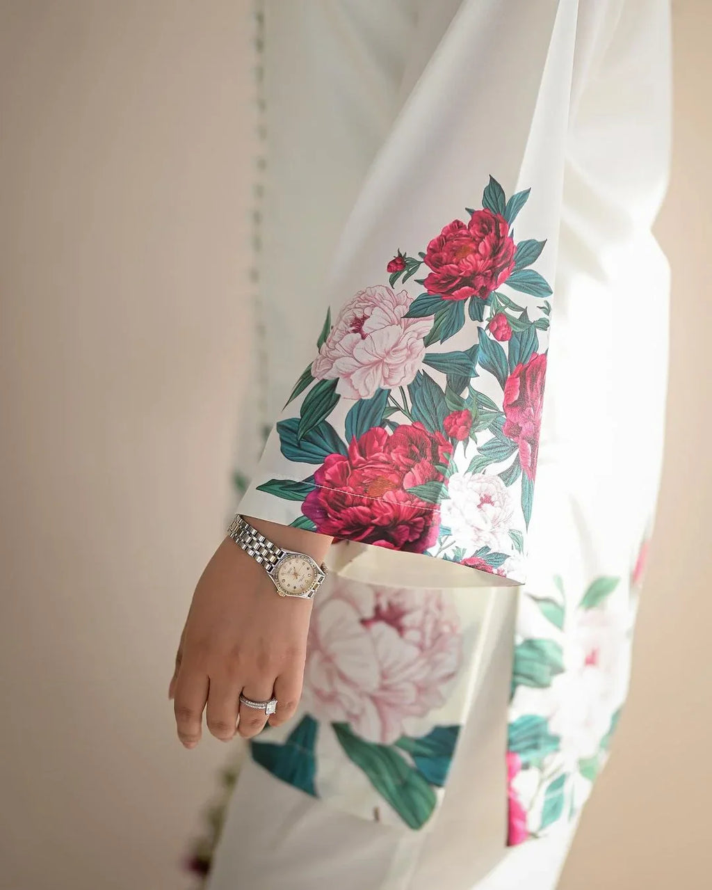 Elegent Flower Print Dress