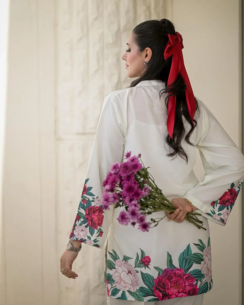 Elegent Flower Print Dress