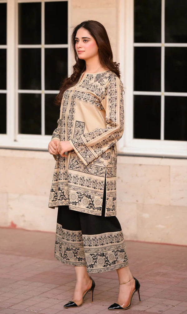 2pc suit cord set digital printed design for women