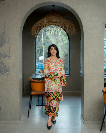 Printed Stylish Dress For Women  ( 2Pcs )