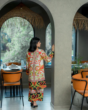 Printed Stylish Dress For Women  ( 2Pcs )