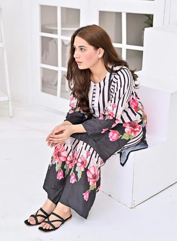 Swiss Lawn 2-PC Suit & Ready to Wear!