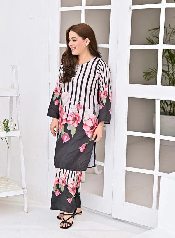 Swiss Lawn 2-PC Suit & Ready to Wear!