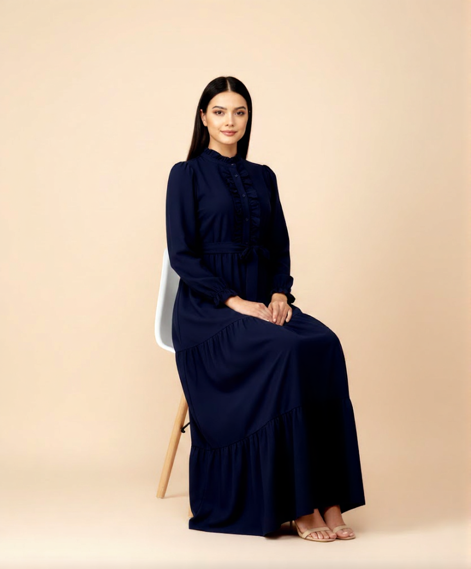 Stitched Stylish Panel Long Frocks for Girl - Casual Frocks for Women