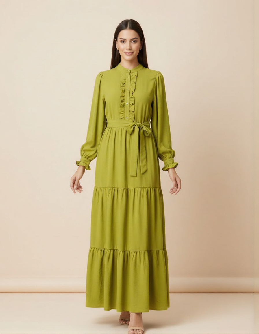 Stitched Stylish Panel Long Frocks for Girl - Casual Frocks for Women