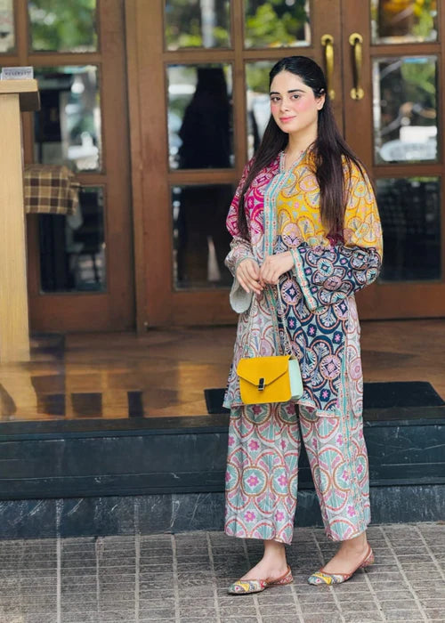 2 Piece Silky Lawn Suit