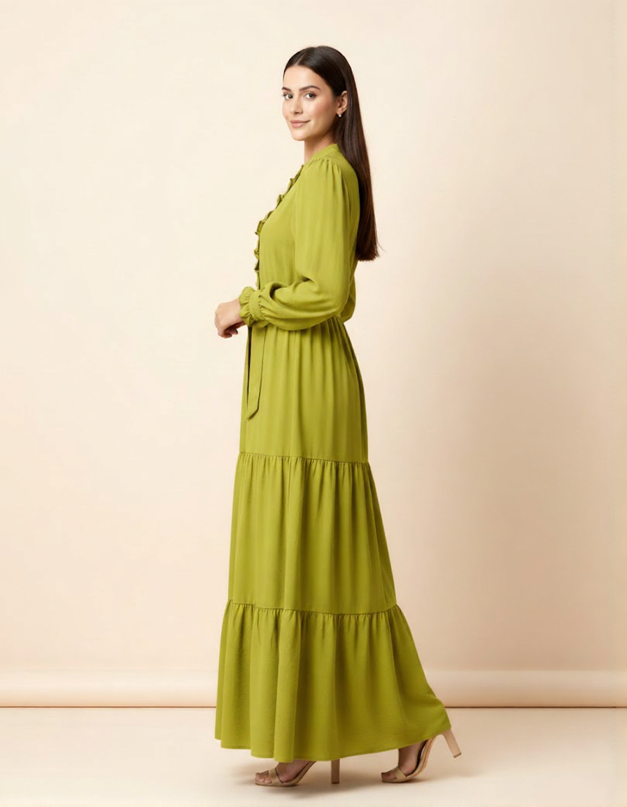 Stitched Stylish Panel Long Frocks for Girl - Casual Frocks for Women