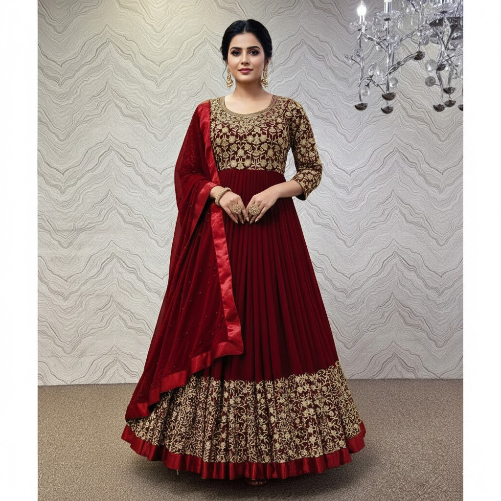 Full Heavy Embroidery Maxi 3 Pcs