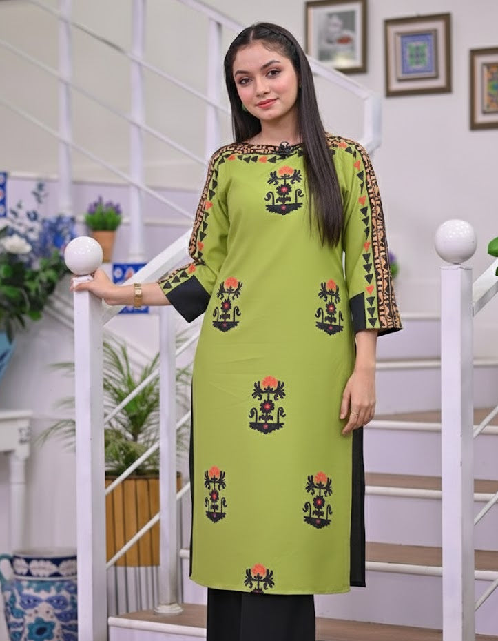 Aina asif stylish dress, green two-piece suit
